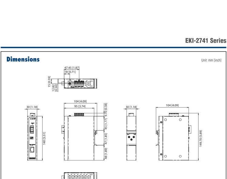 研華EKI-2741LX 工業(yè)級千兆以太網光電轉換器