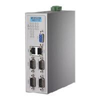 研華UNO-1110 導(dǎo)軌安裝型工業(yè)控制器，搭配TI Coretex AM3505 處理器，2×LAN，5×COM，4×USB，1 GB SD卡