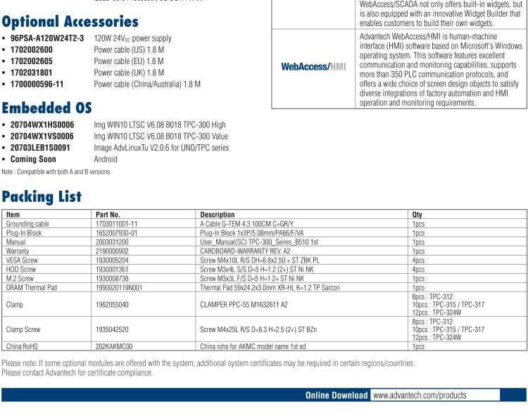 研華TPC-312 12.1" XGA TFT LED LCD工業(yè)平板電腦，搭載第八代Intel?Core?i3/ i5/ i7處理器，內(nèi)置8G DDR4 RAM